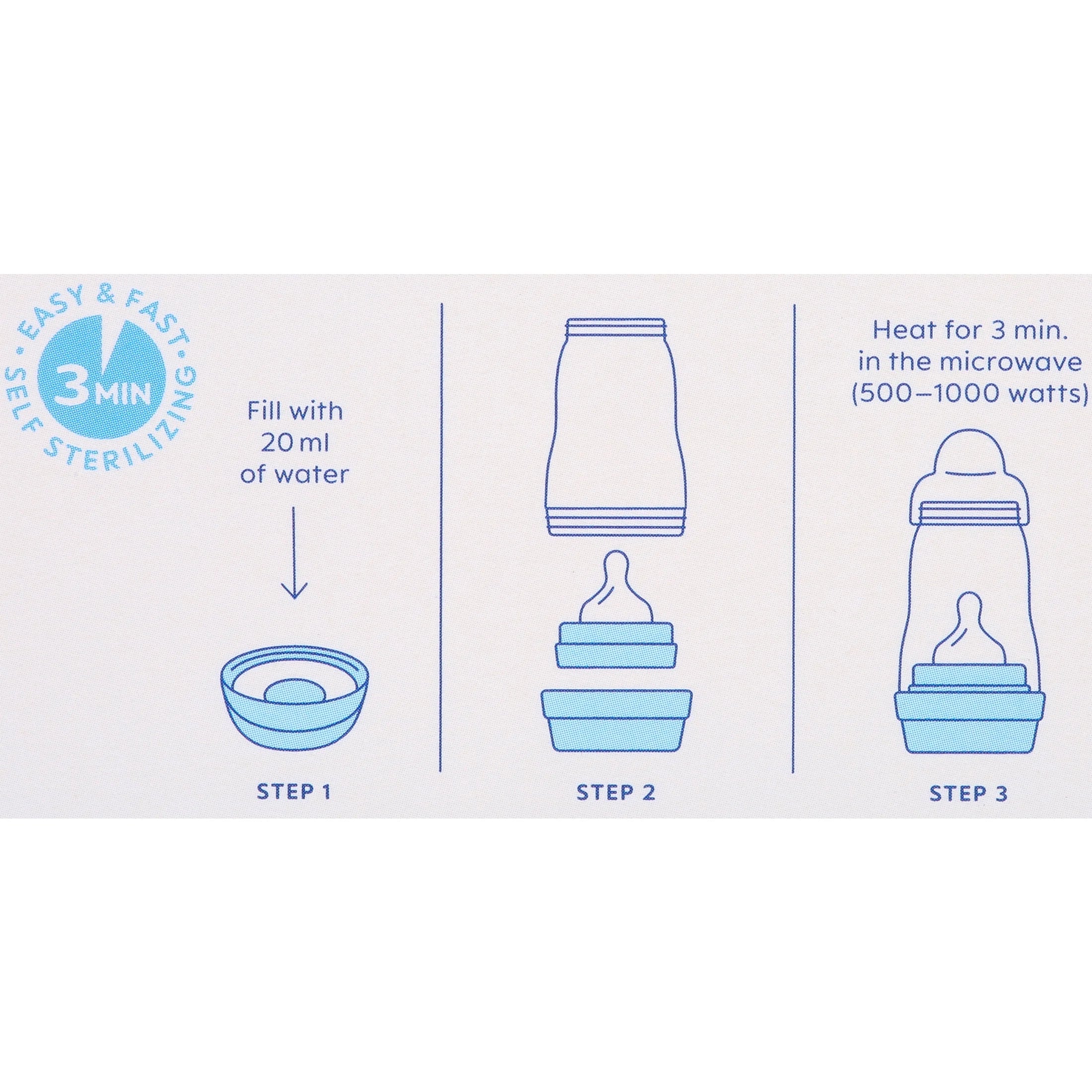 Easy Start Anti-Colic Matte Bottle 5 Oz, 2 Pack Sage