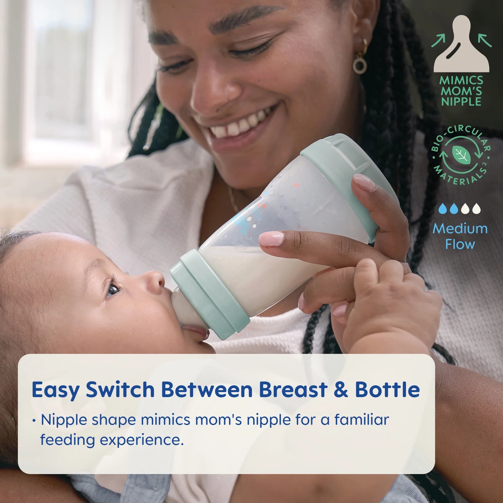 Easy Start Anti-Colic Matte Bottle 9 Oz, 2 Pack - Dune