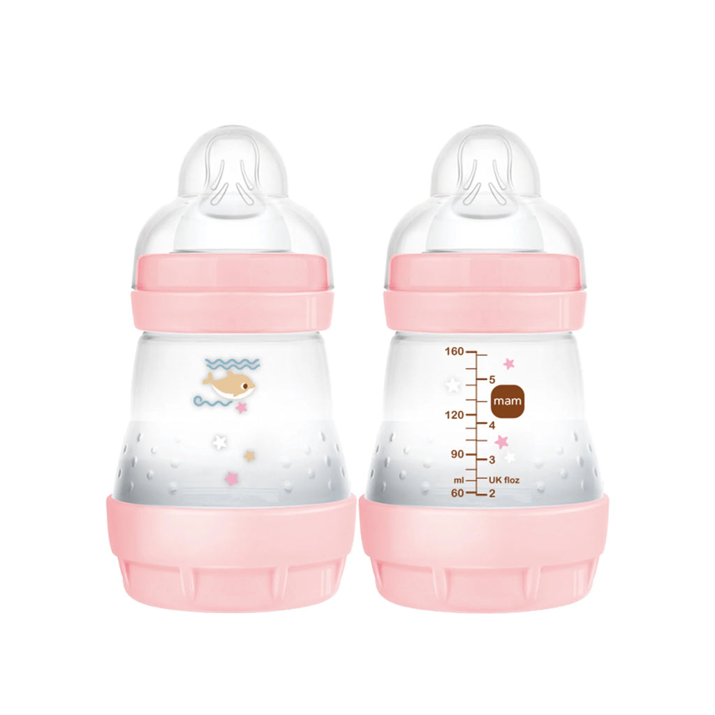 (2 Pack)  Easy Start Matte Anti-Colic Bottle, 5 Oz, Girl, 2 Pack