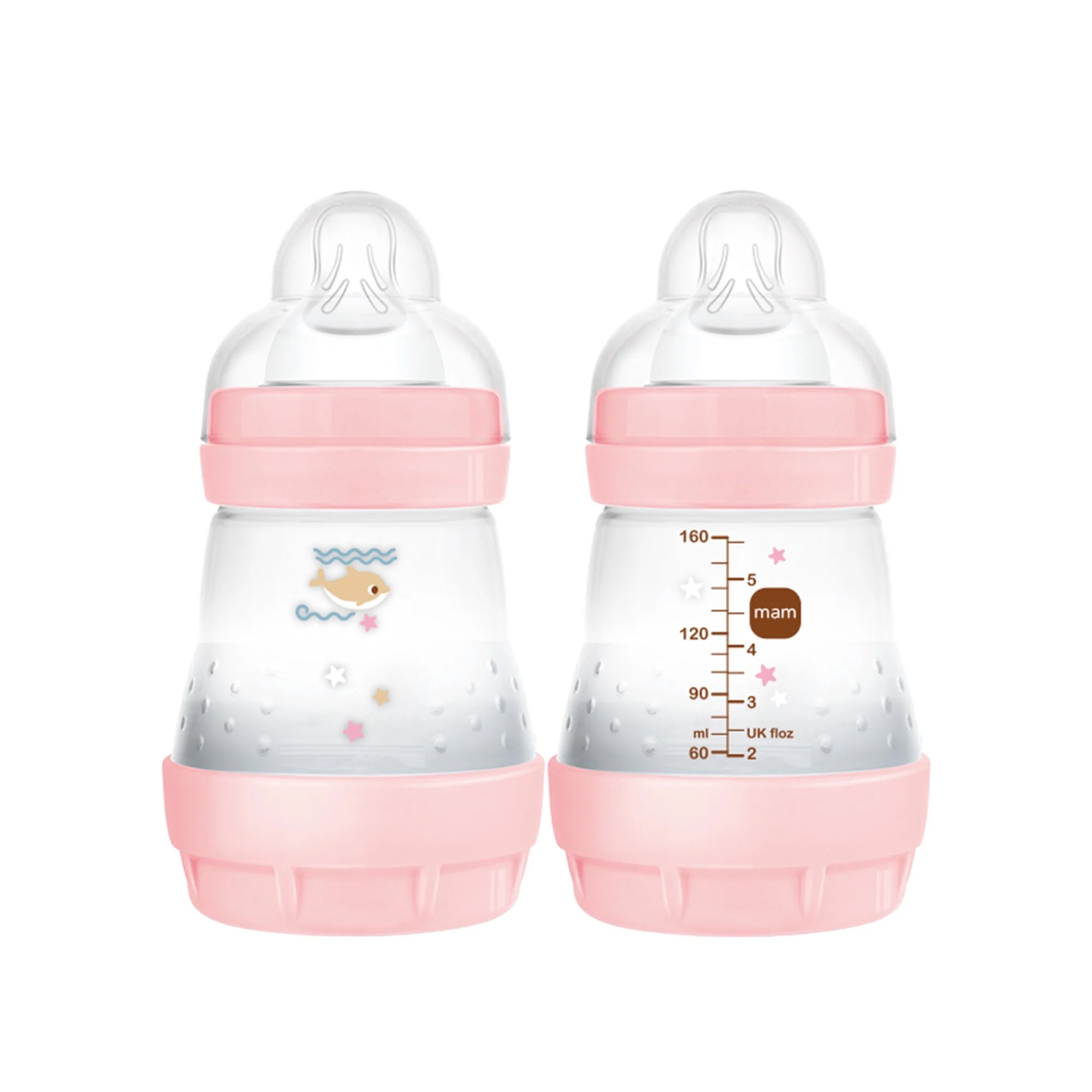 (2 Pack)  Easy Start Matte Anti-Colic Bottle, 5 Oz, Girl, 2 Pack