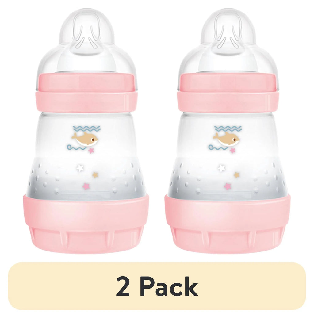 (2 Pack)  Easy Start Matte Anti-Colic Bottle, 5 Oz, Girl, 2 Pack