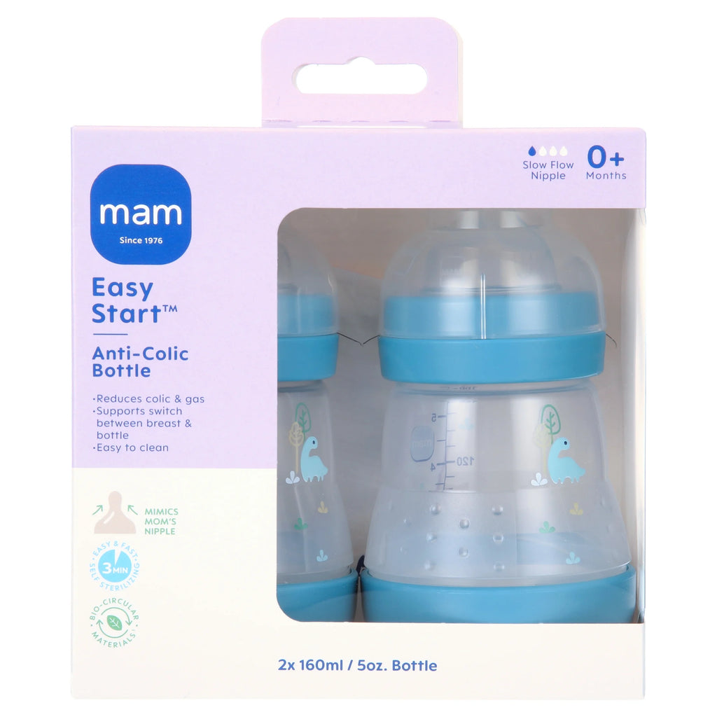 Easy Start Anti-Colic Matte Bottle 5 Oz, 2 Pack Sage