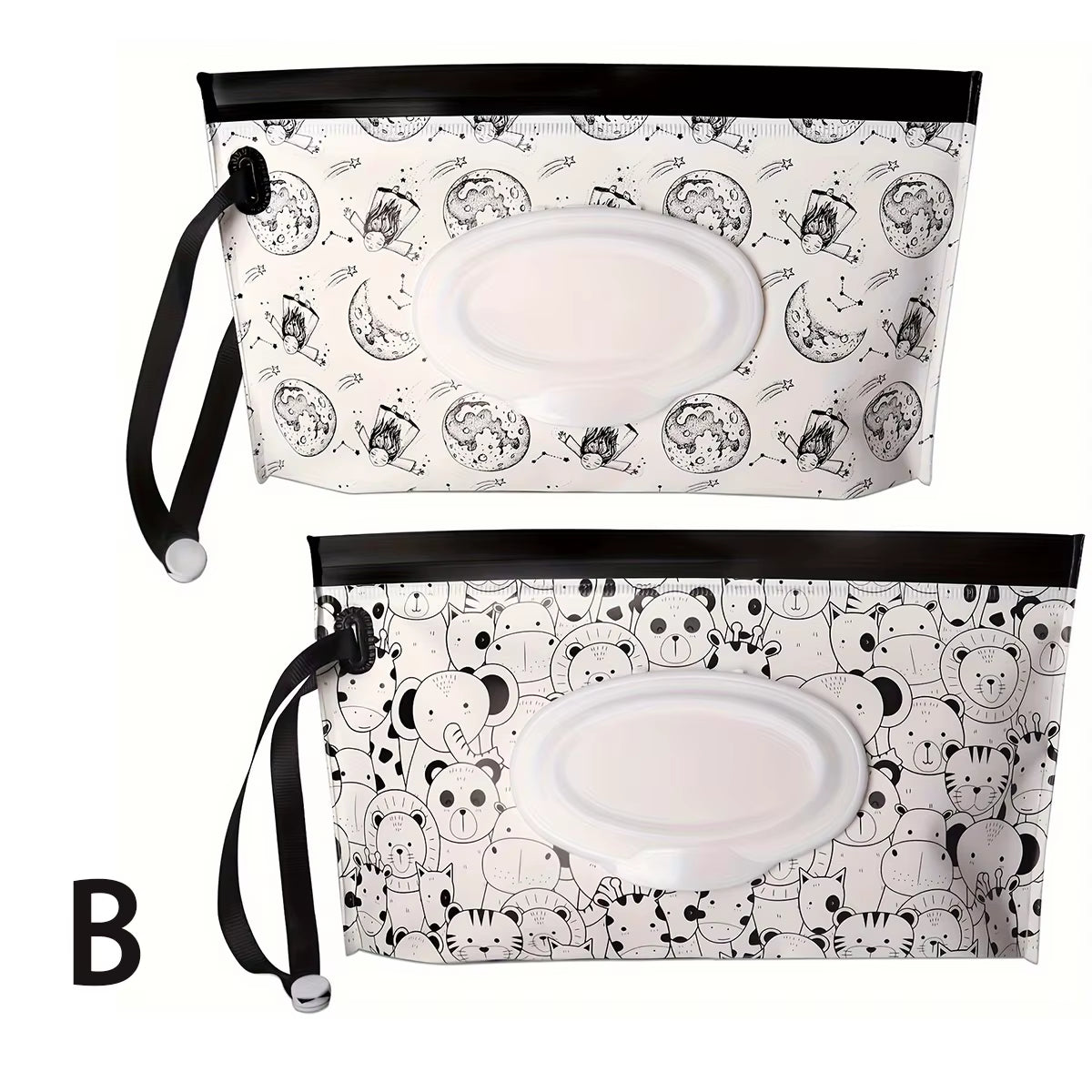 Baby Wipe Case, Travel Tissue Holder, Wet Wipes Storage Bag, Reusable Wet Wipe Pouch for Travel，Mask Bags，Tissue Bags，Wet Wipes