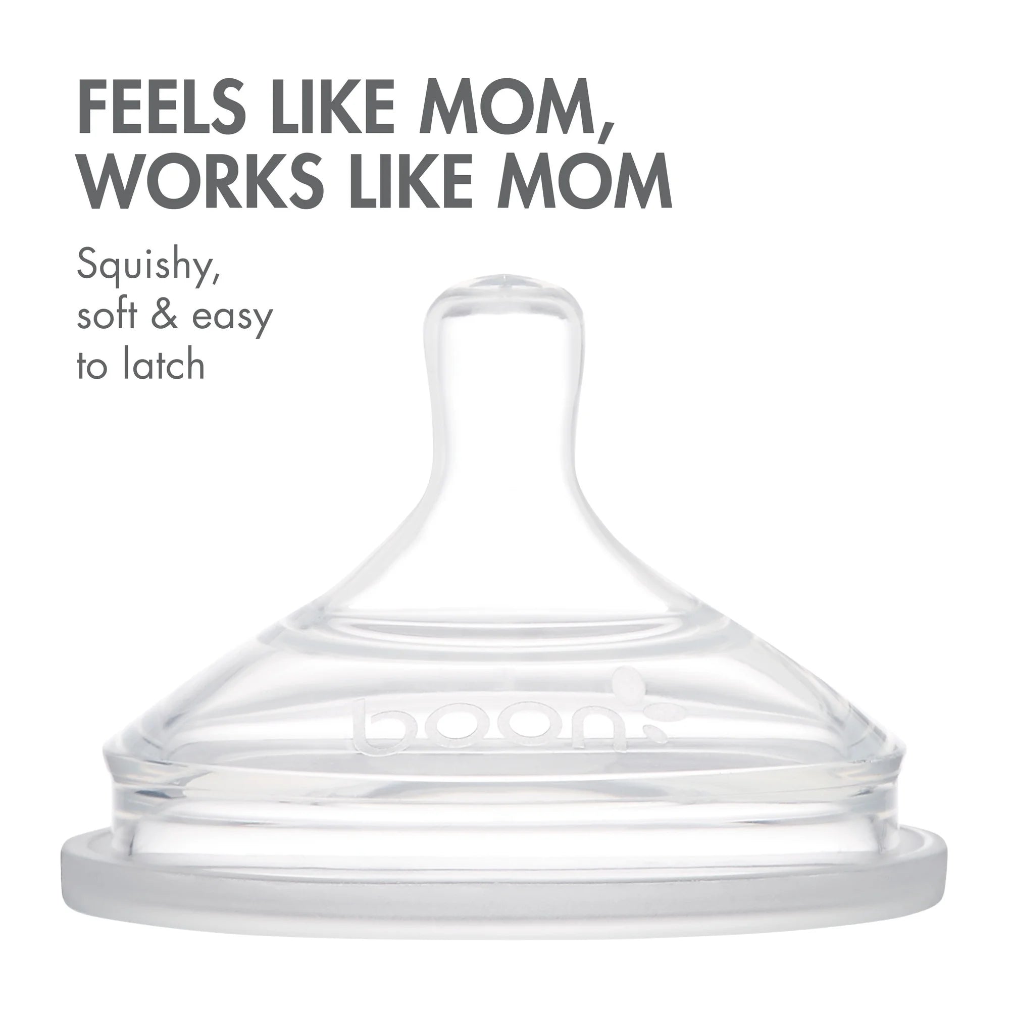Nursh Reusable Silicone Pouch Baby Bottle, Air-Free Feeding, Gray Multi Pack, 4 Oz, 3 Pk