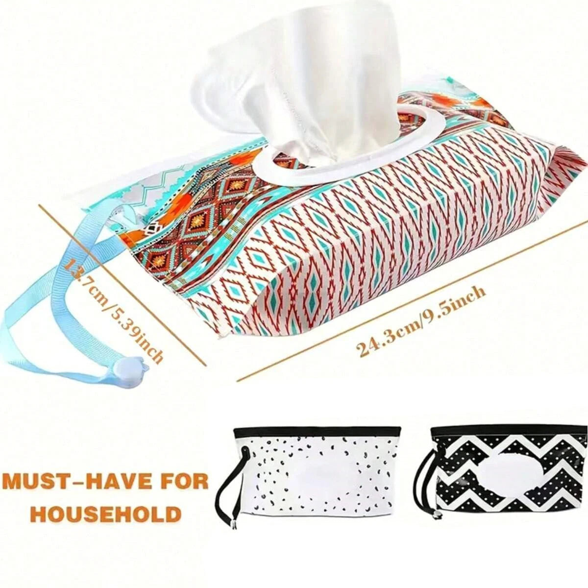 Baby Wipe Case, Travel Tissue Holder, Wet Wipes Storage Bag, Reusable Wet Wipe Pouch for Travel，Mask Bags，Tissue Bags，Wet Wipes