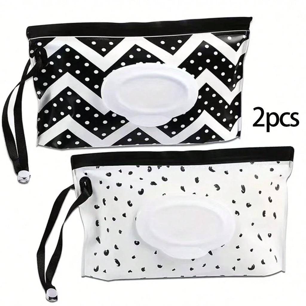 Baby Wipe Case, Travel Tissue Holder, Wet Wipes Storage Bag, Reusable Wet Wipe Pouch for Travel，Mask Bags，Tissue Bags，Wet Wipes